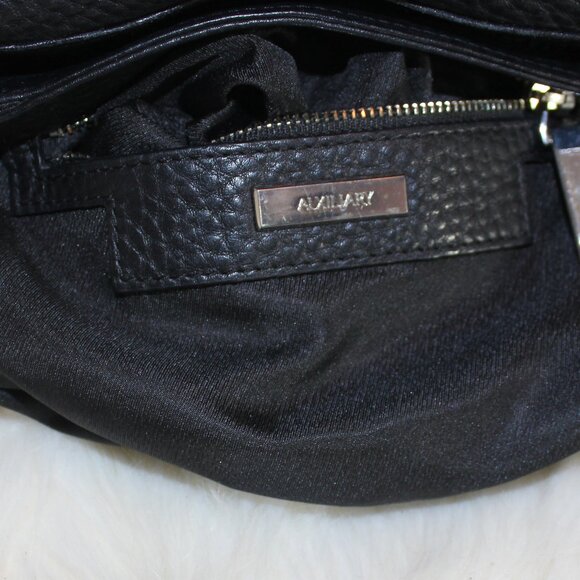 Aritzia Auxiliary Calisch Leather Flap Crossbody Black lined shoulder mini bag - Picture 6 of 9